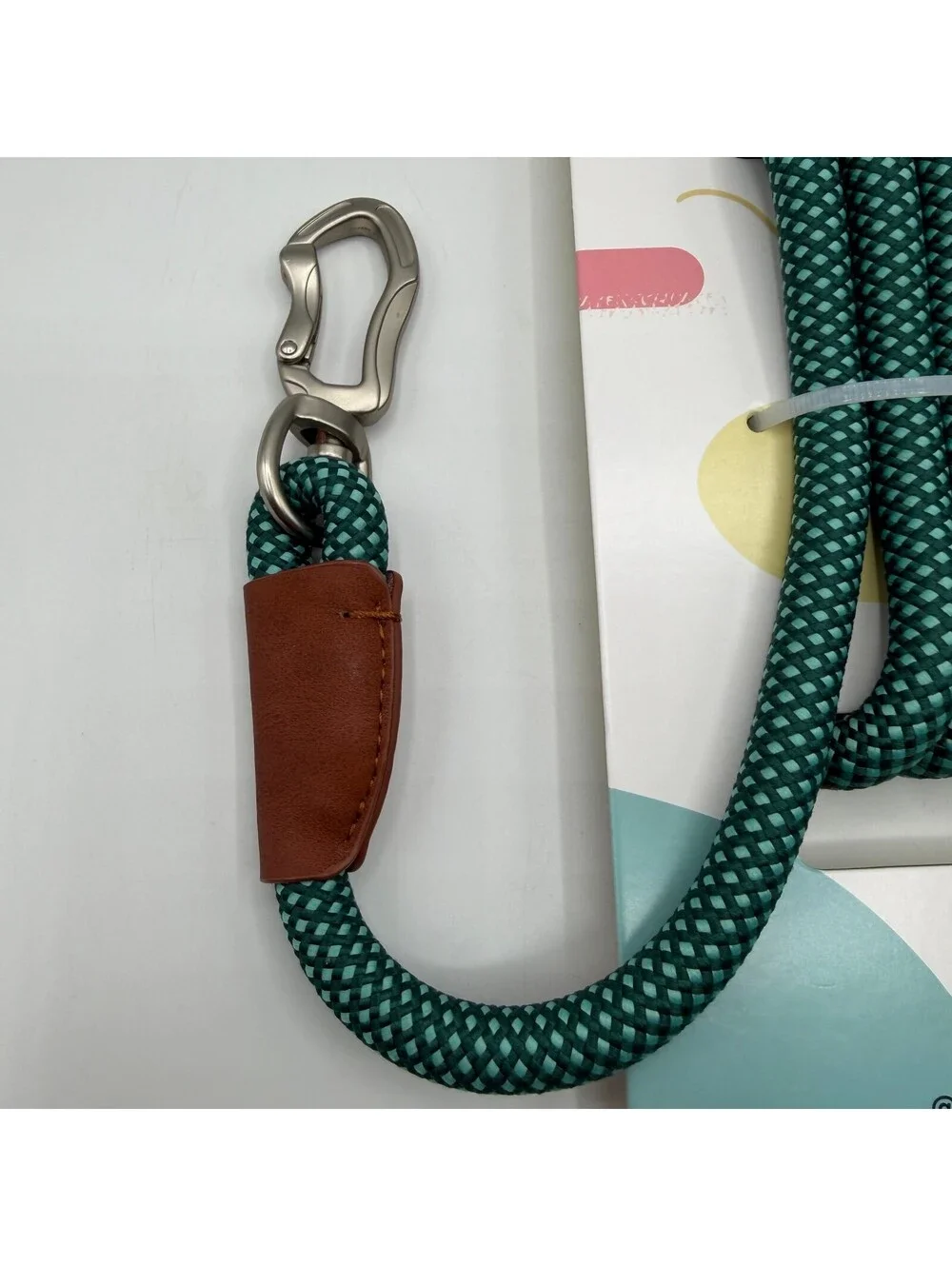 ZippyPaws Rope Leash 5 Foot Teal Dog Leash 1